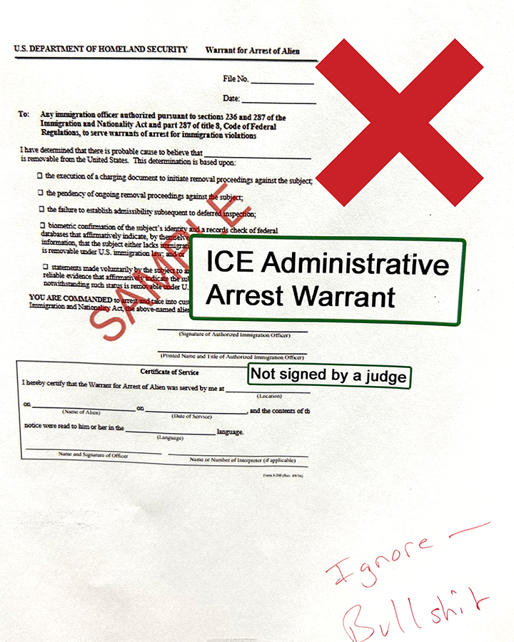 Invalid Warrant Sample