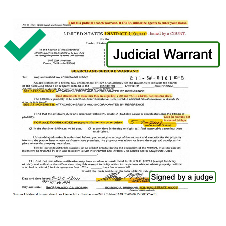 Valid Warrant Sample
